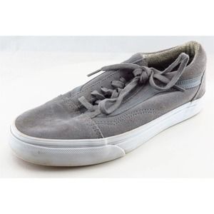 VANS Fashion Sneakers Gray‎ Fabric Women 7.5 Medium